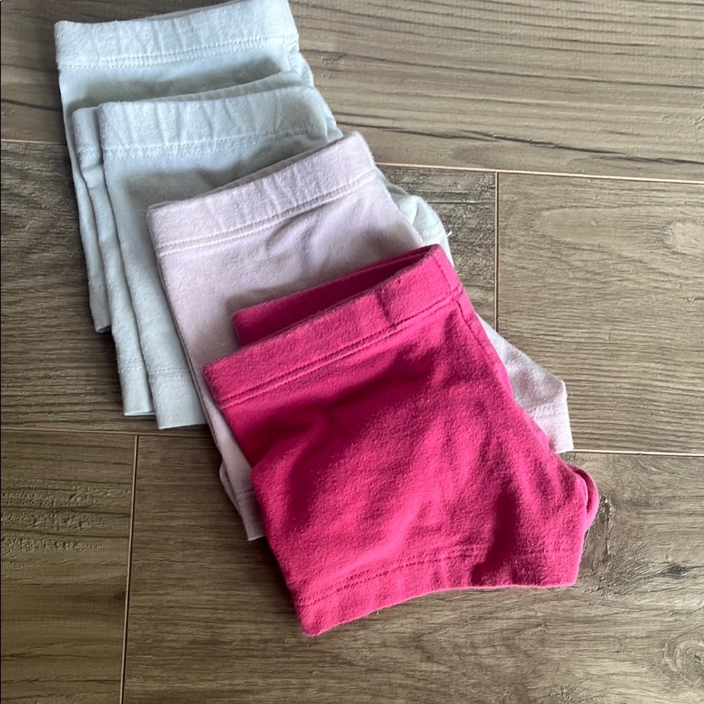 Pink Cotton Underdress Shorts with Elastic Waistband